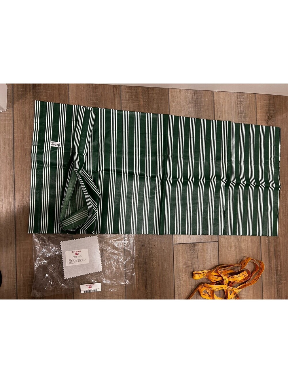 Longaberger Basket Window Valance Hunter Green fabric  72"  X 17" NEW curtain